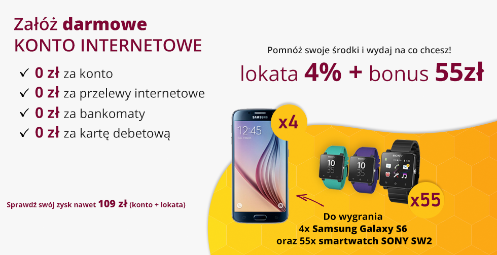 Comperia Bonus 5: 55 zł premii i lokata 4% za założenie Konta Internetowego Alior Banku